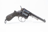 Circa 1870 FINE ENGRAVED FRENCH Antique .380 Caliber DOUBLE ACTION Revolver Gorgeous Double/Single Action Revolver - 14 of 17