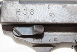 c1944 WORLD WAR II German SPREEWERKE cyq Code P.38 9x19mm Luger Pistol C&R
Third Reich GERMAN “Wehrmacht” Sidearm - 11 of 20