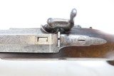 BRACE of ENGRAVED Antique CHARLES MOORE Percussion OFFICER’S Pistols c1830sBRITISH Pistols with MATCHED SERIAL NUMBERS - 13 of 25