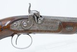BRACE of ENGRAVED Antique CHARLES MOORE Percussion OFFICER’S Pistols c1830sBRITISH Pistols with MATCHED SERIAL NUMBERS - 5 of 25