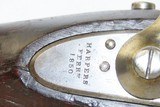 Antique HARPERS FERRY U.S. Model 1842 SMOOTHBORE .69 Cal. Percussion MUSKET CIVIL WAR Musket Made in 1850 with BAYONET - 7 of 22