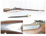 c1861 CIVIL WAR IMPORT Belgian LEMILLE RIFLE-MUSKET .74 Caliber PercussionWith Saber Bayonet! - 1 of 19