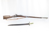 c1861 CIVIL WAR IMPORT Belgian LEMILLE RIFLE-MUSKET .74 Caliber PercussionWith Saber Bayonet! - 19 of 19