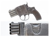 Rare GERMAN Schüler REFORM BREVETE Four Barrel .25 ACP Harmonica Pistol C&R Very Nice Oddity 4-Shot Conceal Carry Pistol Circa 1910 - 1 of 18