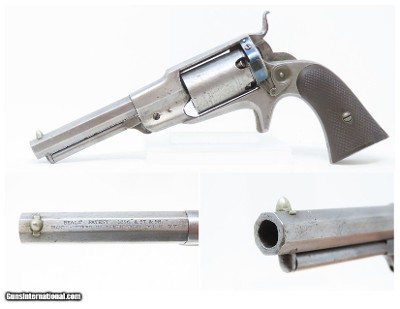 RARE Antique CIVIL WAR Remington-Beals 3rd Model Percussion POCKET REVOLVER Only About 1,000 Manufactured Ilion, New York