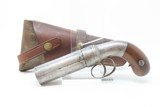 c1850 mfr. Antique ALLEN & WHEELOCK .31 Caliber Percussion PEPPERBOX PistolEarly American Double Action Revolver! - 3 of 21