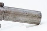 c1850 mfr. Antique ALLEN & WHEELOCK .31 Caliber Percussion PEPPERBOX PistolEarly American Double Action Revolver! - 21 of 21