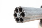 c1850 mfr. Antique ALLEN & WHEELOCK .31 Caliber Percussion PEPPERBOX PistolEarly American Double Action Revolver! - 13 of 21