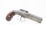 c1850 mfr. Antique ALLEN & WHEELOCK .31 Caliber Percussion PEPPERBOX PistolEarly American Double Action Revolver! - 18 of 21