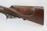 Antique ENGRAVED German WIGGENHOUSER & SOHN Double Barrel PINFIRE ShotgunBACK ACTION HAMMER Gun with HARDWOOD TAKEDOWN CASE - 6 of 22