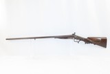 Antique ENGRAVED German WIGGENHOUSER & SOHN Double Barrel PINFIRE ShotgunBACK ACTION HAMMER Gun with HARDWOOD TAKEDOWN CASE - 5 of 22