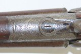 Antique ENGRAVED German WIGGENHOUSER & SOHN Double Barrel PINFIRE ShotgunBACK ACTION HAMMER Gun with HARDWOOD TAKEDOWN CASE - 12 of 22