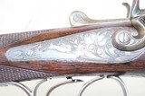 ENGRAVED A. HILLER SxS GERMAN Rifle & 16g. Shotgun Combination CAPE GUN C&R With CHECKERED STOCK and BEAUTIFUL ENGRAVINGS - 18 of 24