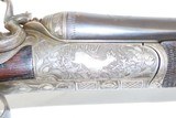ENGRAVED A. HILLER SxS GERMAN Rifle & 16g. Shotgun Combination CAPE GUN C&R With CHECKERED STOCK and BEAUTIFUL ENGRAVINGS - 17 of 24