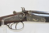 ENGRAVED A. HILLER SxS GERMAN Rifle & 16g. Shotgun Combination CAPE GUN C&R With CHECKERED STOCK and BEAUTIFUL ENGRAVINGS - 21 of 24