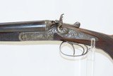ENGRAVED A. HILLER SxS GERMAN Rifle & 16g. Shotgun Combination CAPE GUN C&R With CHECKERED STOCK and BEAUTIFUL ENGRAVINGS - 4 of 24
