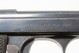 German WALTHER Model 9 Striker Fired Semi-Auto Pistol 6.35mm .25 ACP C&RWORLD WAR II Era Pistol Made Circa 1921-45 - 13 of 17