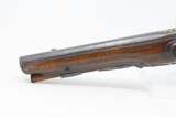 FRENCH Antique Late 1700s Double Barrel Pistol
Nice .50 Caliber Twin Barrels with GOLD ACCENTS - 5 of 18