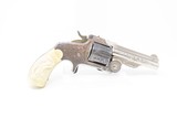 ENGRAVED, GOLD, SILVER, NICKEL, Carved IVORY “BABY RUSSIAN” S&W 38 Revolver
Rare, Early 4-Digit Baby Russian 1st Model Circa 1876 - 15 of 17