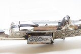 ENGRAVED, GOLD, SILVER, NICKEL, Carved IVORY “BABY RUSSIAN” S&W 38 Revolver
Rare, Early 4-Digit Baby Russian 1st Model Circa 1876 - 11 of 17