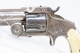 ENGRAVED, GOLD, SILVER, NICKEL, Carved IVORY “BABY RUSSIAN” S&W 38 Revolver
Rare, Early 4-Digit Baby Russian 1st Model Circa 1876 - 5 of 17