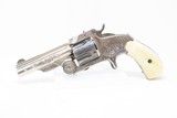 ENGRAVED, GOLD, SILVER, NICKEL, Carved IVORY “BABY RUSSIAN” S&W 38 Revolver
Rare, Early 4-Digit Baby Russian 1st Model Circa 1876 - 3 of 17
