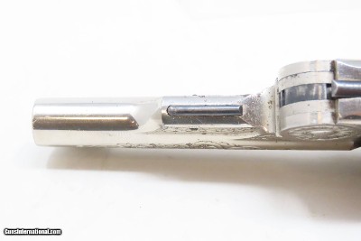 ENGRAVED, GOLD, SILVER, NICKEL, Carved IVORY “BABY RUSSIAN” S&W 38 RevolverRare, Early 4-Digit Baby Russian 1st Model Circa 1876 - Image 12 of 17