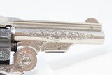 ENGRAVED, GOLD, SILVER, NICKEL, Carved IVORY “BABY RUSSIAN” S&W 38 Revolver
Rare, Early 4-Digit Baby Russian 1st Model Circa 1876 - 17 of 17