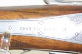 RARE .45-70 GOVT-12 Gauge Antique CHARLES DALY Engraved GERMAN DRILLING S&S Side Lever Combination Gun Made by J.P. Sauer & Sohn - 17 of 23
