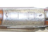 RARE .45-70 GOVT-12 Gauge Antique CHARLES DALY Engraved GERMAN DRILLING S&S Side Lever Combination Gun Made by J.P. Sauer & Sohn - 8 of 23