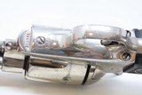 c1893 mfr. Antique Black Powder COLT .41 SINGLE ACTION ARMY Revolver SAA4 3/4” .41 Caliber Black Powder Frame Nickel - 10 of 16
