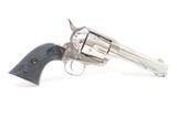 c1893 mfr. Antique Black Powder COLT .41 SINGLE ACTION ARMY Revolver SAA4 3/4” .41 Caliber Black Powder Frame Nickel - 13 of 16