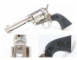 c1893 mfr. Antique Black Powder COLT .41 SINGLE ACTION ARMY Revolver SAA4 3/4” .41 Caliber Black Powder Frame Nickel - 1 of 16