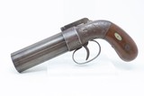 ANTIQUE Allen & Thurber WORCHESTER PERIOD .31 Bar Hammer PEPPERBOX Revolver Early American Double Action Revolving Percussion Pistol - 2 of 19