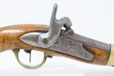 FRENCH Antique ST. ETIENNE Model 1822/42 T-Bis Conversion MILITARY PistolFlintlock to Percussion & “1864” Dated - 4 of 23