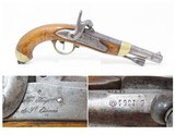 FRENCH Antique ST. ETIENNE Model 1822/42 T-Bis Conversion MILITARY PistolFlintlock to Percussion & “1864” Dated - 1 of 23
