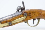 FRENCH Antique ST. ETIENNE Model 1822/42 T-Bis Conversion MILITARY PistolFlintlock to Percussion & “1864” Dated - 22 of 23