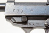 WORLD WAR II German SPREEWERKE “cyq” Code P.38 Semi-Auto Pistol C&R With “DVR/42” Reproduction P38 Holster - 11 of 24