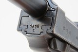 WORLD WAR II German SPREEWERKE “cyq” Code P.38 Semi-Auto Pistol C&R With “DVR/42” Reproduction P38 Holster - 12 of 24