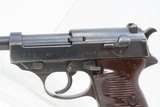 WORLD WAR II German SPREEWERKE “cyq” Code P.38 Semi-Auto Pistol C&R With “DVR/42” Reproduction P38 Holster - 8 of 24