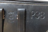 WORLD WAR II German SPREEWERKE “cyq” Code P.38 Semi-Auto Pistol C&R With “DVR/42” Reproduction P38 Holster - 4 of 24