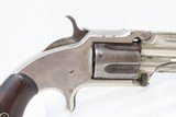 Antique SMITH & WESSON Number 1-1/2 2nd Issue .32 Caliber Rimfire REVOLVERNickel Plated WILD WEST S&W Spur Trigger - 15 of 16
