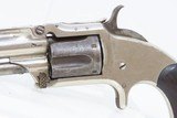 Antique SMITH & WESSON Number 1-1/2 2nd Issue .32 Caliber Rimfire REVOLVERNickel Plated WILD WEST S&W Spur Trigger - 4 of 16