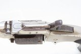 Antique SMITH & WESSON Number 1-1/2 2nd Issue .32 Caliber Rimfire REVOLVERNickel Plated WILD WEST S&W Spur Trigger - 7 of 16