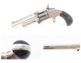 Antique SMITH & WESSON Number 1-1/2 2nd Issue .32 Caliber Rimfire REVOLVERNickel Plated WILD WEST S&W Spur Trigger - 1 of 16