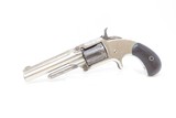 Antique SMITH & WESSON Number 1-1/2 2nd Issue .32 Caliber Rimfire REVOLVERNickel Plated WILD WEST S&W Spur Trigger - 2 of 16