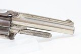 Antique SMITH & WESSON Number 1-1/2 2nd Issue .32 Caliber Rimfire REVOLVERNickel Plated WILD WEST S&W Spur Trigger - 16 of 16