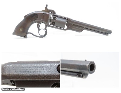 CIVIL WAR Antique SAVAGE .36 Caliber NAVY Percussion SINGLE ACTION Revolver Unique Early 1860s Two-Trigger Revolver