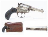 1888 Antique COLT Model 1877 “LIGHTNING” .38 Caliber Double Action REVOLVER With Period Wallet Type Leather Holster! - 1 of 21