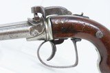 UNIQUE BRITISH Antique SIDE x SIDE .42 ROCKING BARREL PERCUSSION Pistol
Nicely Engraved Double Action Only SxS Sidearm - 4 of 18